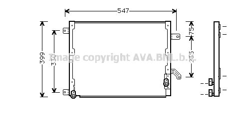 AVA QUALITY COOLING Конденсатор, кондиционер LC5068